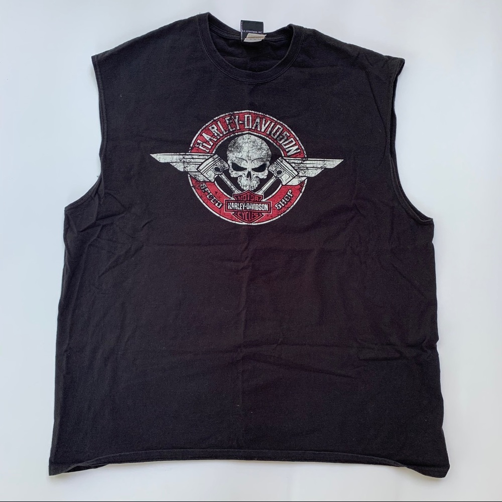 Harley Davidson cut off tee